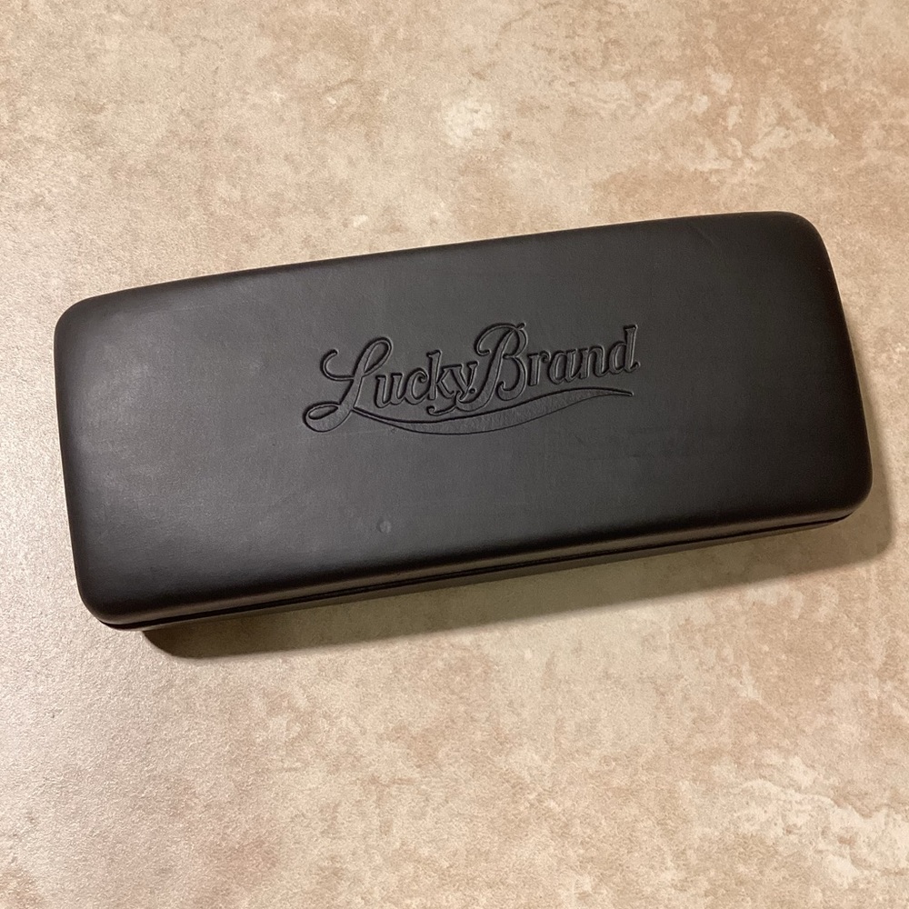 Black Lucky Brand Hard Case for Kids Glasses